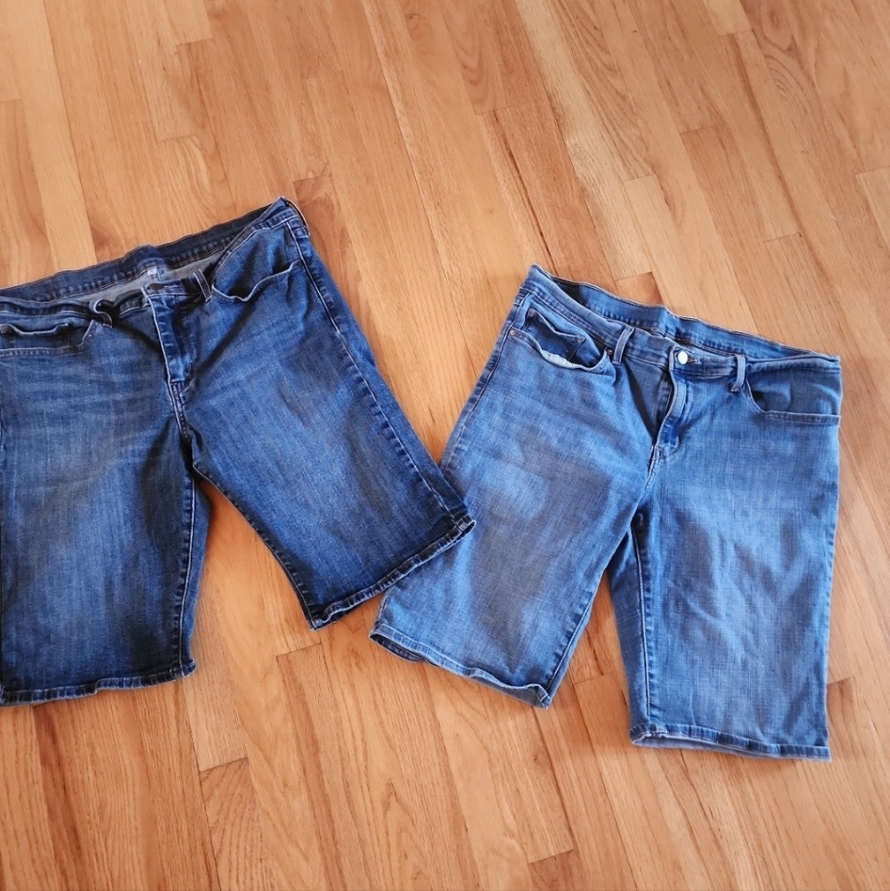 Men's Levi's Denim Jeans Shorts waist 33 LOT BUNDLE 2 PAIRS